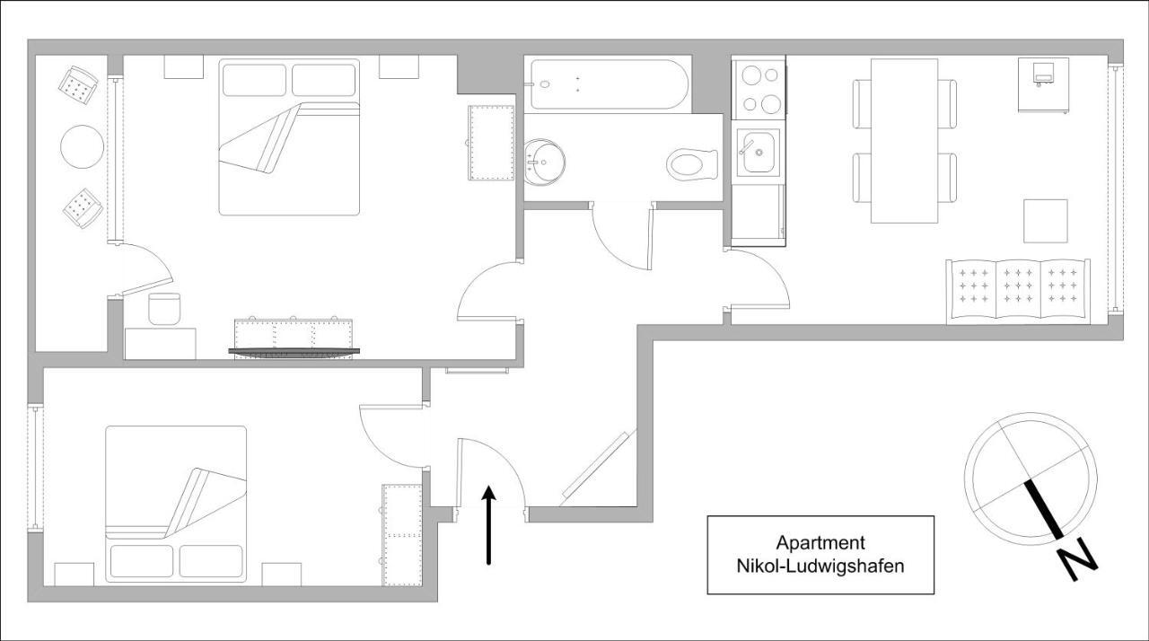 Apartments Nikol - Ludwigshafen Exteriér fotografie